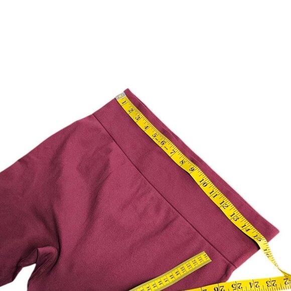 Knix Womens Good To Go Seamless Leggings, Red, High Rise, Ribbed Band, Size XL - Picture 3 of 7